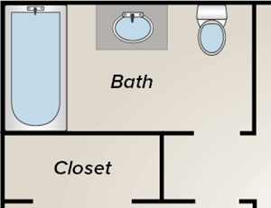 one bedroom apartment floor plan